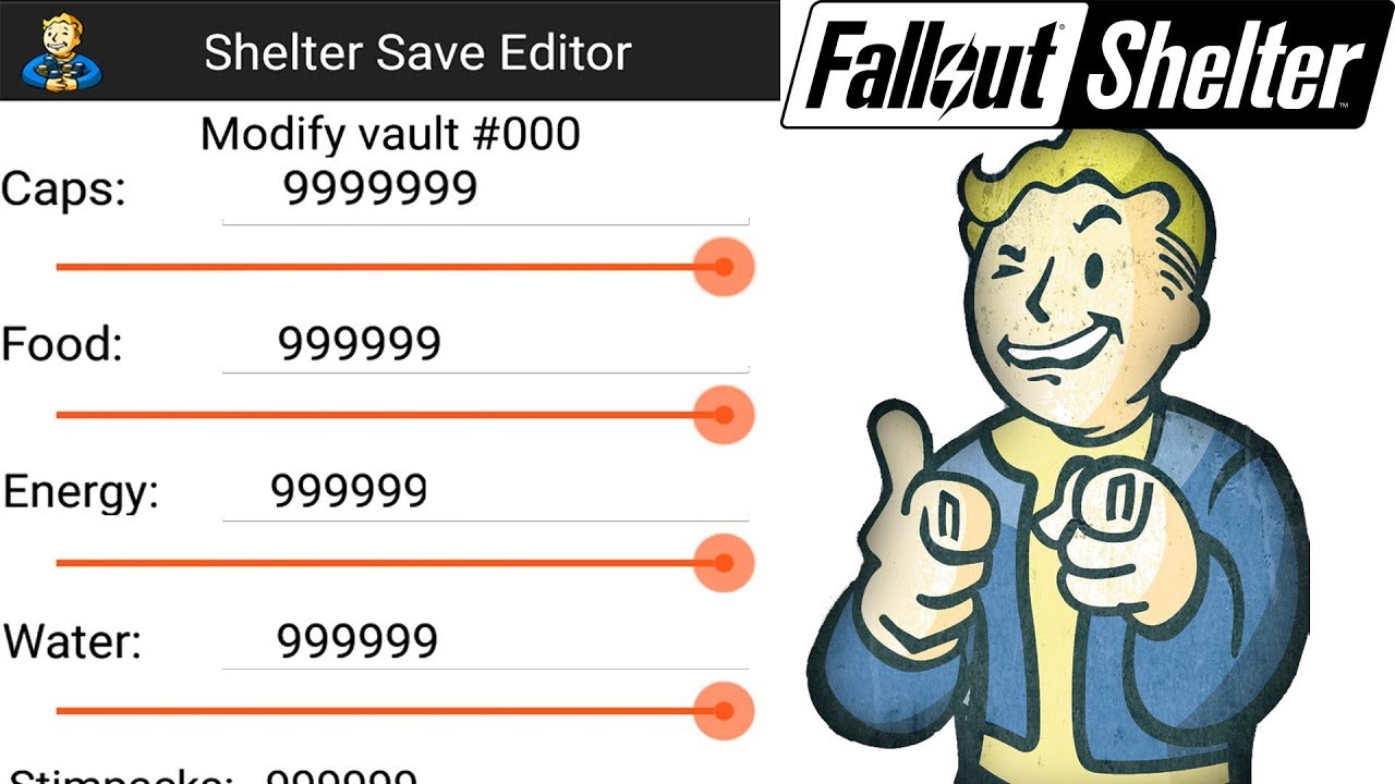 Fallout Shelter Save Editor